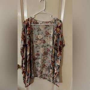 Forever 21 Plus Floral Duster 3X